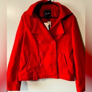 Love Me XL red wool coat